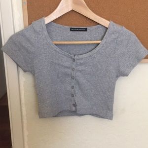 brandy gray crop (zelly top)